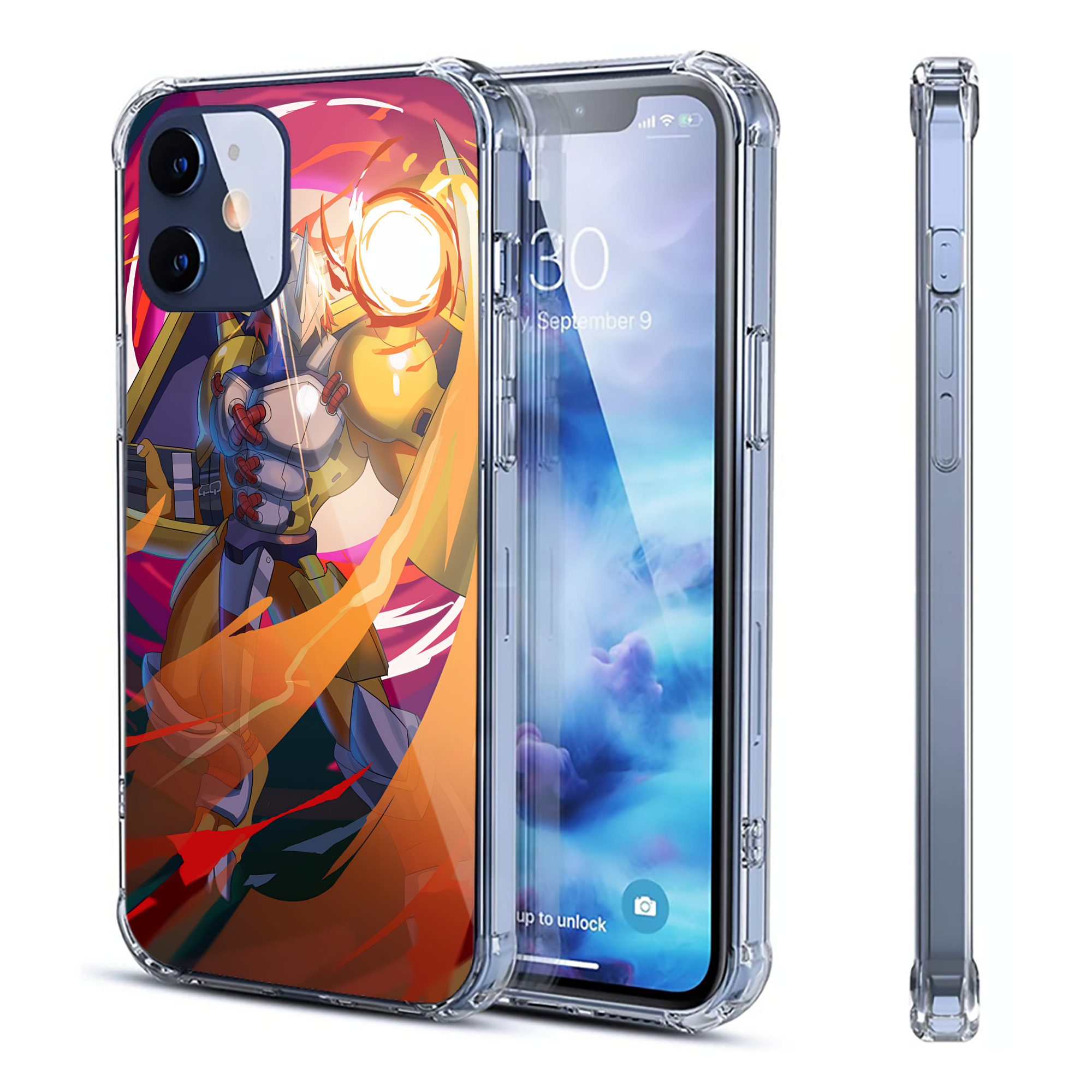 （画像用） Digimon デジタルモンスター/デジモン 【iPhone 12シリーズ対応】透明スマホケース（クリアソフトケース）